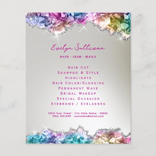 虹色クリスタルチラシ チラシ (正面)