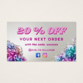 虹色クリスタル割引カード (裏面)