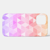 虹色グラデーション幾何三角形パターン Case-Mate iPhoneケース (裏面 (横))