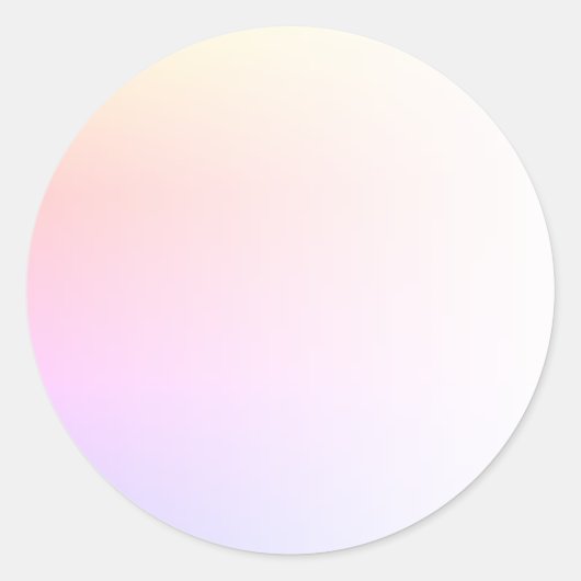 虹色グラデーション ブランクテンプレート, DIY テキストアートロゴ ラウンドシール (正面)