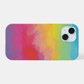 虹色グラデーション iPhone 15ケース (裏面横)