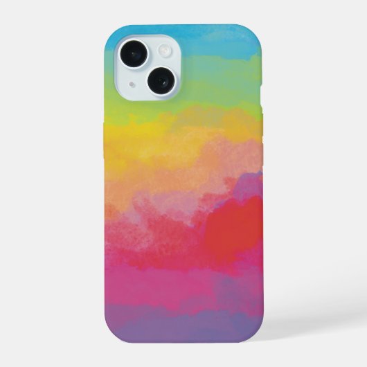 虹色グラデーション iPhone 15ケース (裏面)