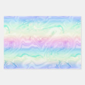 虹色グラーム虹色パターン ラッピングペーパーシート (正面3)