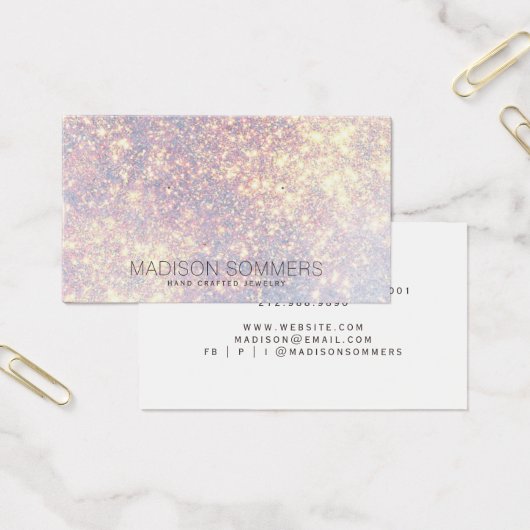 虹色グリッタージュエリーディスプレイカード (オフィス)