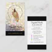 虹色グリッターネイリストサロン結晶  名刺 (正面/裏面)