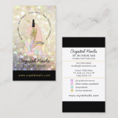 虹色グリッターネイリストサロン結晶  名刺 (正面/裏面)