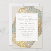 虹色グリッターリハーサルディナー 招待状 (正面)