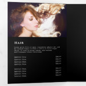 虹色グリッター3折パンフレット 三つ折りカード (内部最初)