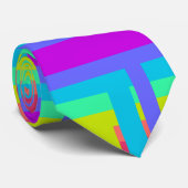 虹色グリッチ模様 ネクタイ (ロール)