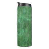 虹色グリーンヴィンテージハーレクインパターン タンブラー (回転右)