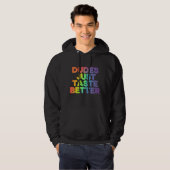 虹色ゲイ プライド LGBTQ レインボー パーカ (正面フル)