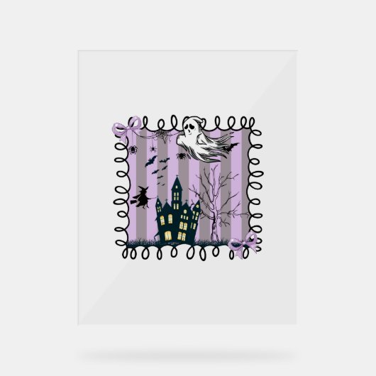 虹色コケットハロウィーン アクリルサイン (正面)