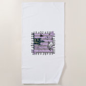 虹色コケットハロウィーン ビーチタオル (正面)