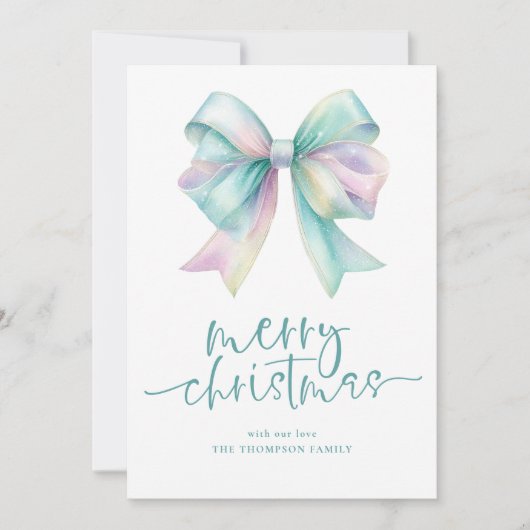 虹色コケット2026カレンダーメリークリスマス シーズンカード (正面)