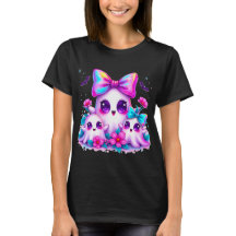 虹色ゴーストハロウィンTシャツ