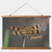 虹色ゴールデントンボ・オンタウペ写真 吊り下げ型タペストリー (正面)