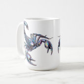 虹色サイバースコーピオン メカニカルアート コーヒーマグカップ (正面左)