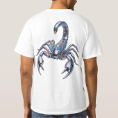 虹色サイバースコーピオン メカニカルアート Tシャツ (裏面)