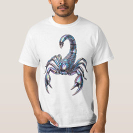 虹色サイバースコーピオン メカニカルアート Tシャツ