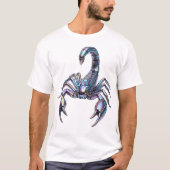 虹色サイバースコーピオン メカニカルアート Tシャツ (正面)