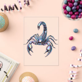虹色サイバー・スコーピオン メカニカルアート アクリル招待状