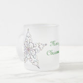 虹色スターマグ フロストグラスマグカップ (正面左)