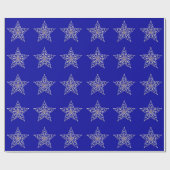 虹色スターラッピング紙 ラッピングペーパー (フラット)