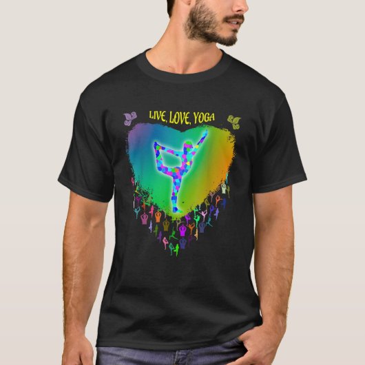 虹色ステンドグラスTシャツ Tシャツ (正面)