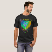 虹色ステンドグラスTシャツ Tシャツ (正面フル)