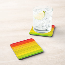 虹色ストライプの数々のの コースター