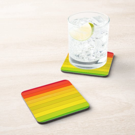 虹色ストライプの数々のの コースター (右側)