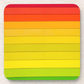 虹色ストライプの数々のの コースター (正面)