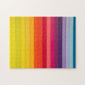 虹色ストライプの数々のの ジグソーパズル (横)