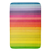 虹色ストライプの数々のの バスマット (正面縦)