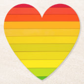 虹色ストライプの数々のの ペーパーコースター (正面)