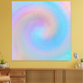 虹色スパイラル キャンバスプリント (インサイチュ (リビング))