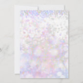 虹色スパークルバチェロレッテ招待状 招待状 (裏面)