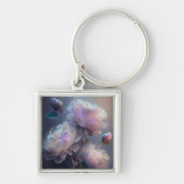 虹色ソフトフォーカス光スペクトル花 キーホルダー