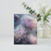 虹色ソフトフォーカス光スペクトル花 ポストカード (スタンド正面)