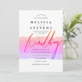 虹色タイポグラフィ結婚ズ 招待状 (スタンド正面)