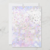 虹色ダイヤモンド結婚のドレスブライダルシャワー 招待状 (裏面)