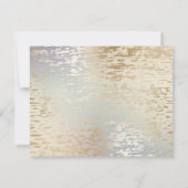 虹色テクスチャードモダンスクリプトメイクアップアーティスト ノートカード (裏面)