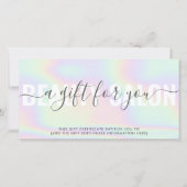 虹色トレンディーグラデーション虹色サロンギフトカード (正面)