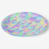 虹色ドラゴンスケール ペーパープレート (アングル)