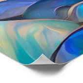 虹色ドルフィよくはしゃぐン ポスター (角)