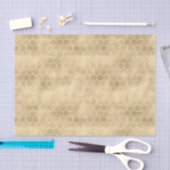 虹色ハニカム金ゴールド勾配司法パターン 薄葉紙 (クラフト)