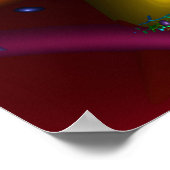 虹色ハートスパイラル ポスター (角)