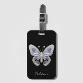 虹色バタフライエレガンス ラゲッジタグ (正面縦)