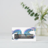 虹色バブルヨガオーガニック先生モノグラム 名刺 (スタンド正面)