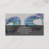 虹色バブルヨガオーガニック先生モノグラム 名刺 (裏面)